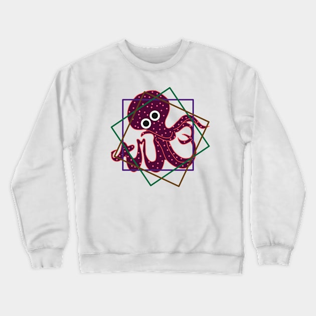 Octopus Crewneck Sweatshirt by Sshirart